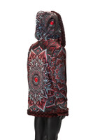 Gothic Mandala Reversible Faux Fur Jacket