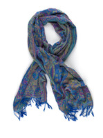 UV Reactive Festival Pashmina — Royal Blue