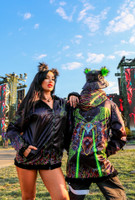 Excision x KK x LD Collab Reversible Faux Fur Jacket
