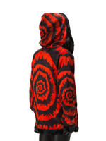 Hypnotic Red Reversible Faux Fur Jacket