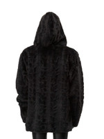 Hypnotic Red Reversible Faux Fur Jacket