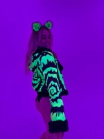 Hypnotic Green Reversible Faux Fur Jacket