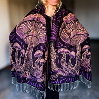 The Great Shroom Pashmina — Purple