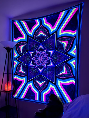 Kaleidodope Large UV Reactive Tapestry