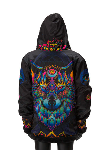 Wolf Reversible Faux Fur Jacket