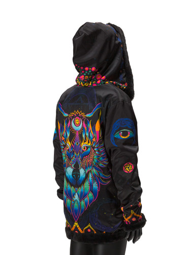 Wolf Reversible Faux Fur Jacket