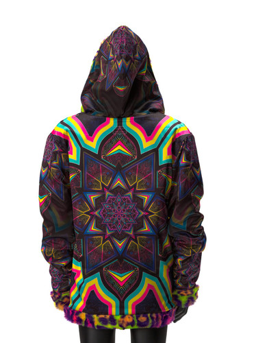 Kaleidodope Reversible Faux Fur Jacket