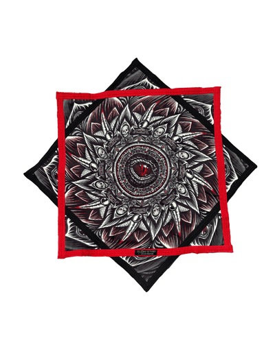 Gothic Mandala Glow Star - Free UV Flashlight Included!