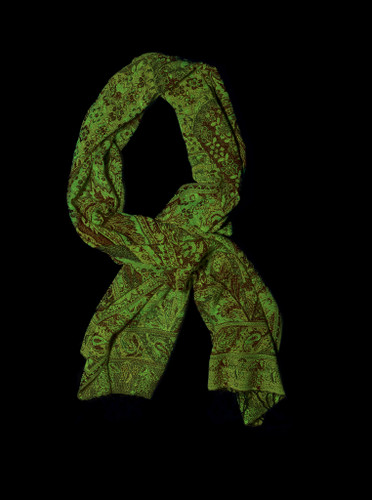UV Reactive Festival Pashmina — Tan