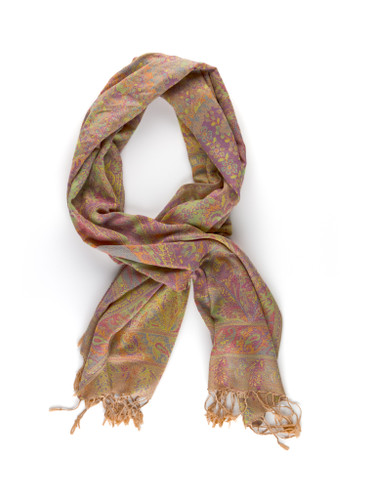 UV Reactive Festival Pashmina — Tan