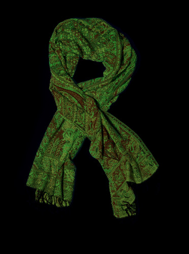UV Reactive Festival Pashmina — Black