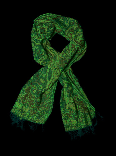 UV Reactive Festival Pashmina — Mint Green