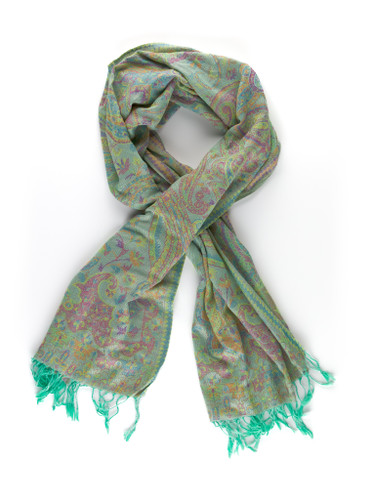 UV Reactive Festival Pashmina — Mint Green
