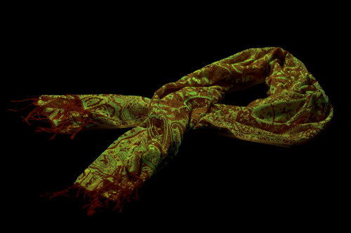 UV Reactive Festival Pashmina — Orange