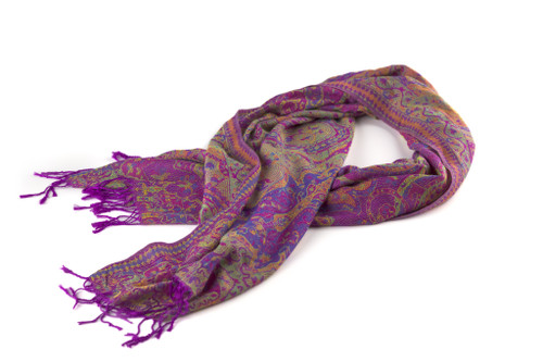 UV Reactive Festival Pashmina — Purple