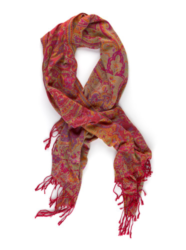 UV Reactive Festival Pashmina — Red