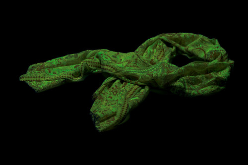 UV Reactive Festival Pashmina — Rainbow Paisley