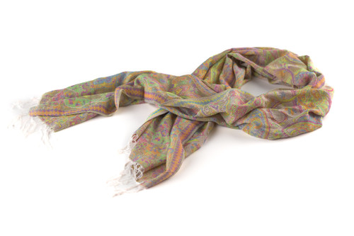 UV Reactive Festival Pashmina — Rainbow Paisley