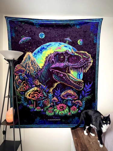 Jurassic Large UV Reactive Tapestry