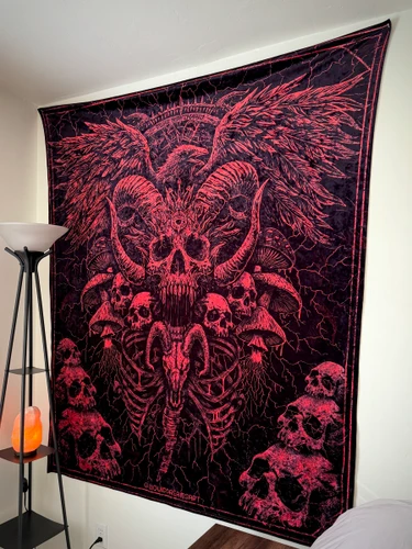 Solid Nightmares Large UV Reactive Tapestry