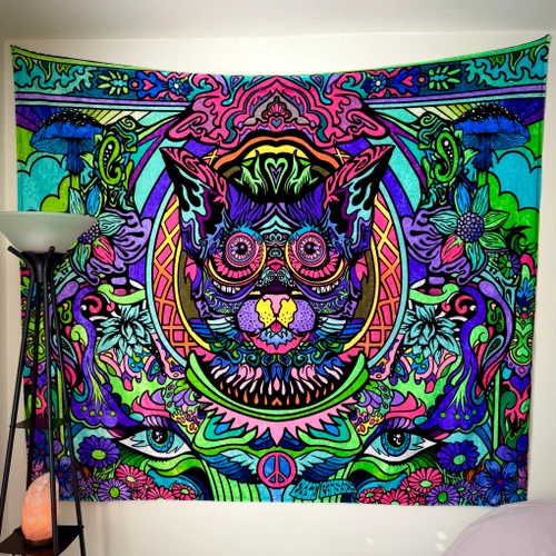 Wild Style by Ellie Paisley Large UV Reactive Tapestry