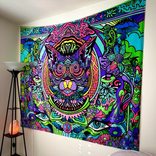 Wild Style by Ellie Paisley Large UV Reactive Tapestry