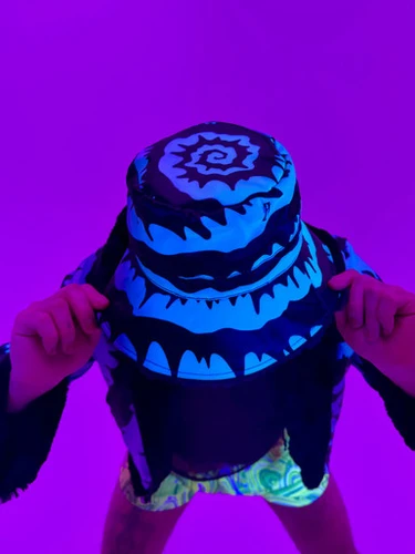Hypnotic Blue Reversible Bucket Hat
