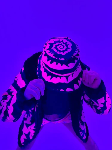 Hypnotic Pink Reversible Bucket Hat