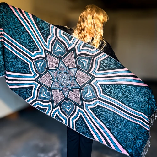 Kaleidodope Pashmina — Blue