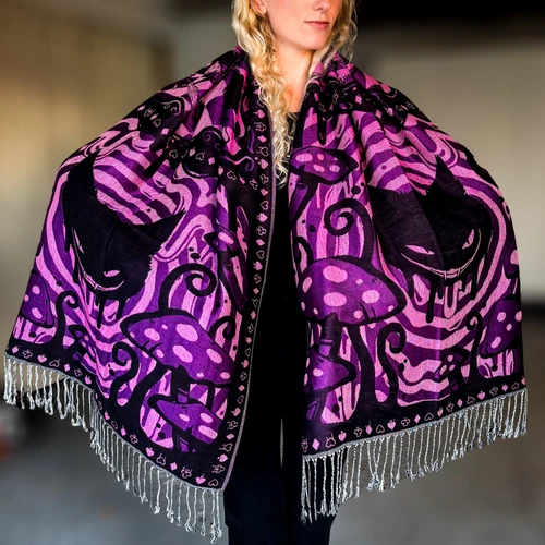 Alice II Pashmina — Pink & Purple