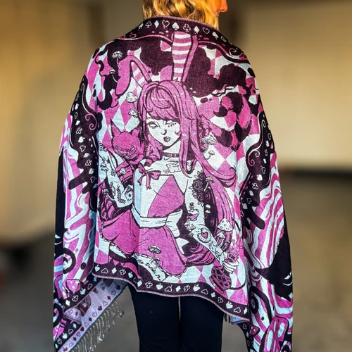 Alice II Pashmina — Pink & Blue