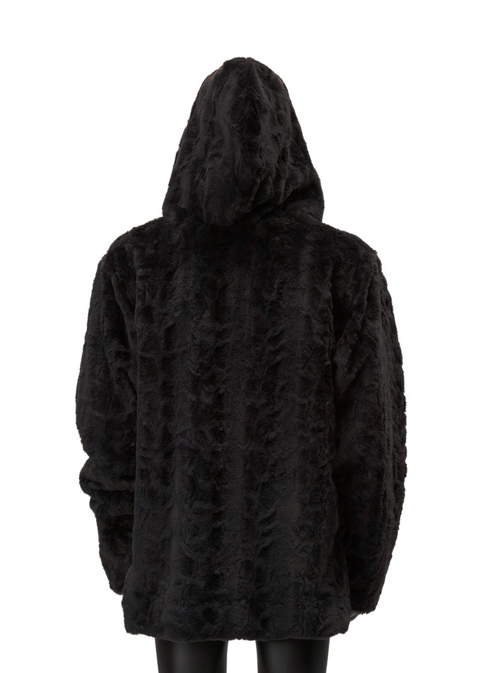 Down the Rabbit Hole Reversible Faux Fur Jacket