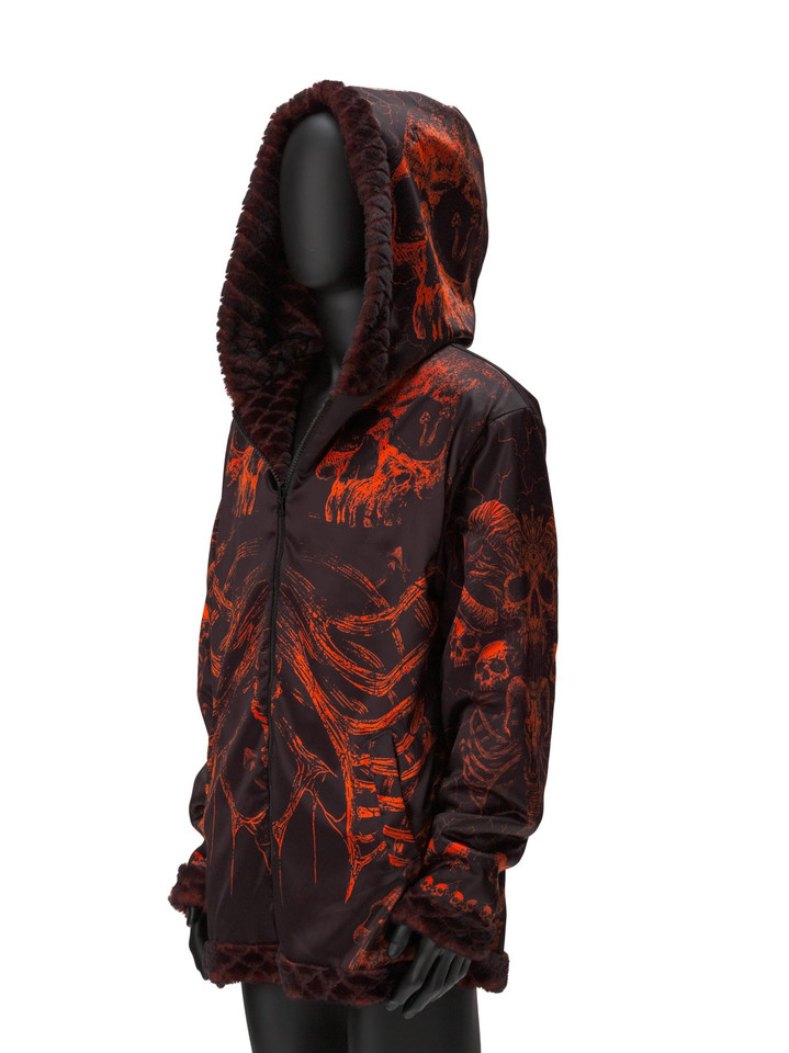 Solid Nightmares Reversible Faux Fur Jacket
