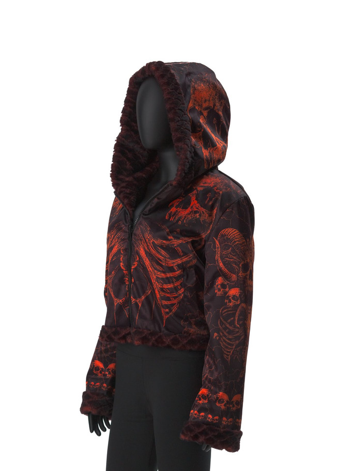 Solid Nightmares Reversible Faux Fur Jacket
