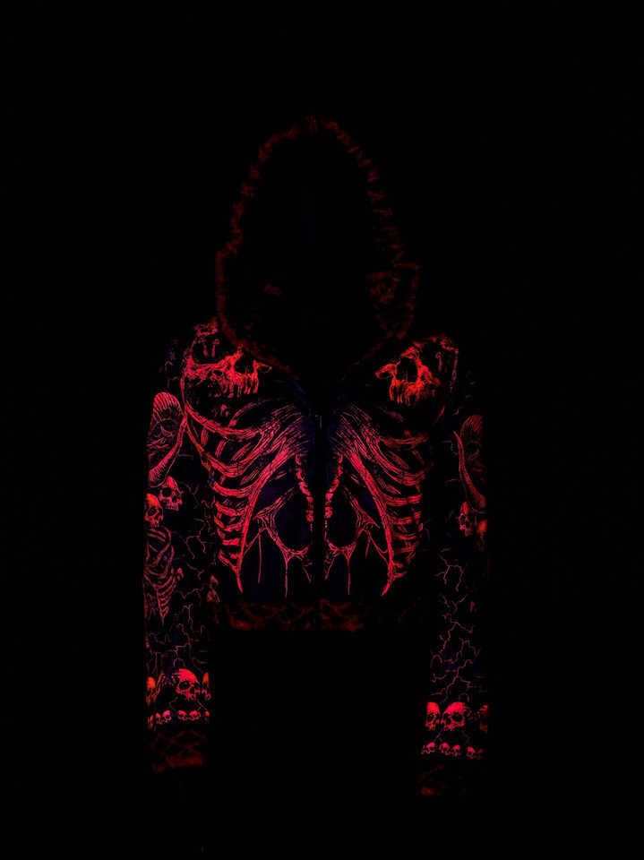 Solid Nightmares Reversible Faux Fur Jacket