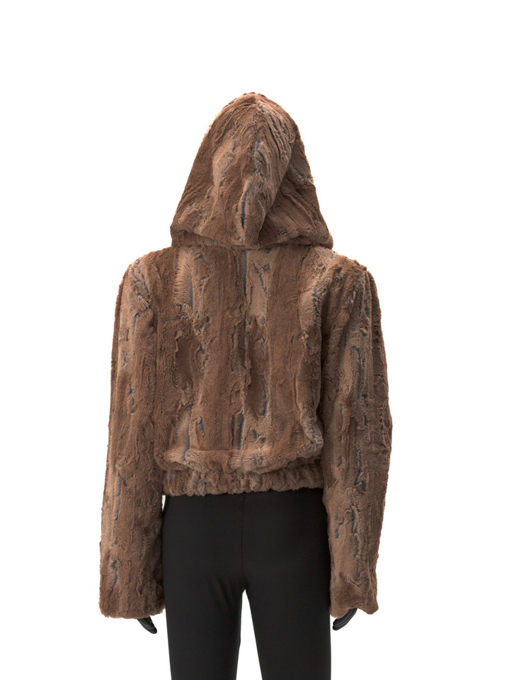 Wildcat Mandala Reversible Faux Fur Jacket