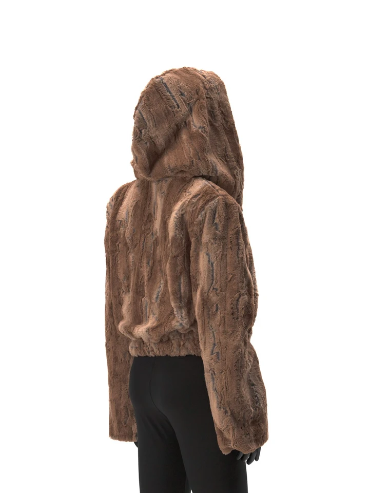 Wildcat Mandala Reversible Faux Fur Jacket