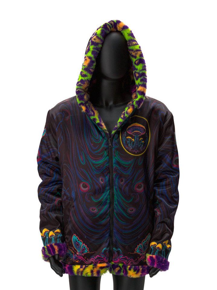 The Great Shroom Reversible Faux Fur Jacket