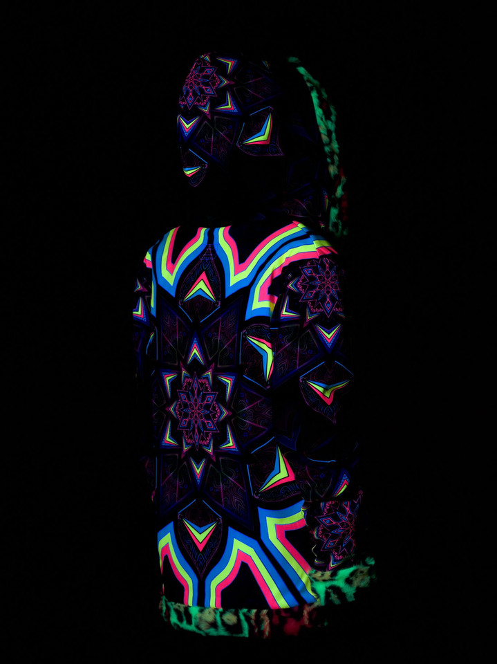 Kaleidodope Reversible Faux Fur Jacket