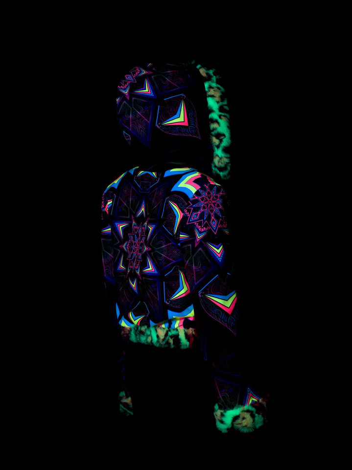 Kaleidodope Reversible Faux Fur Jacket