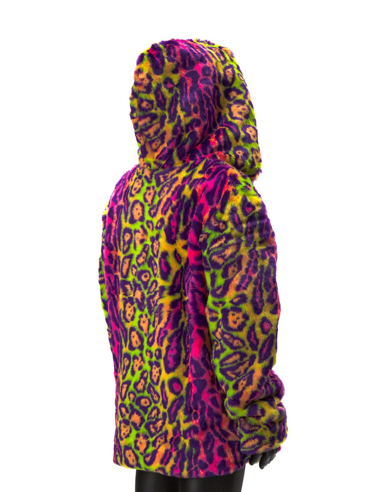 Kaleidodope Reversible Faux Fur Jacket