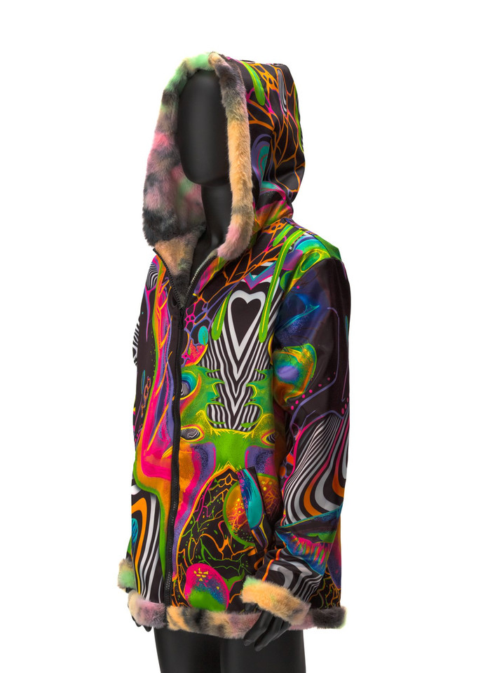 Drip 'n Dose Reversible Faux Fur Jacket