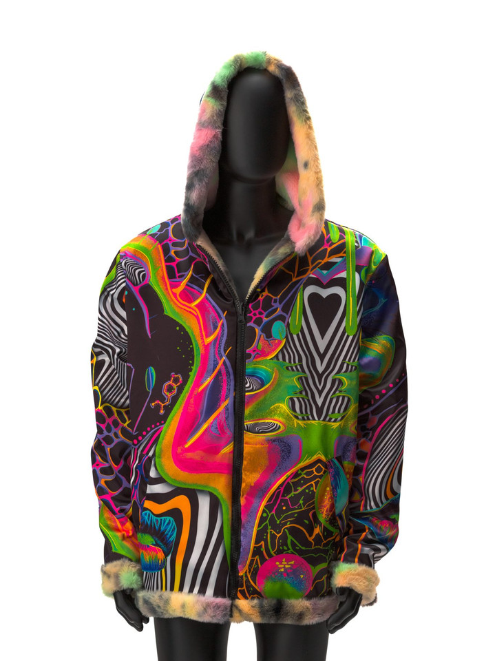 Drip 'n Dose Reversible Faux Fur Jacket