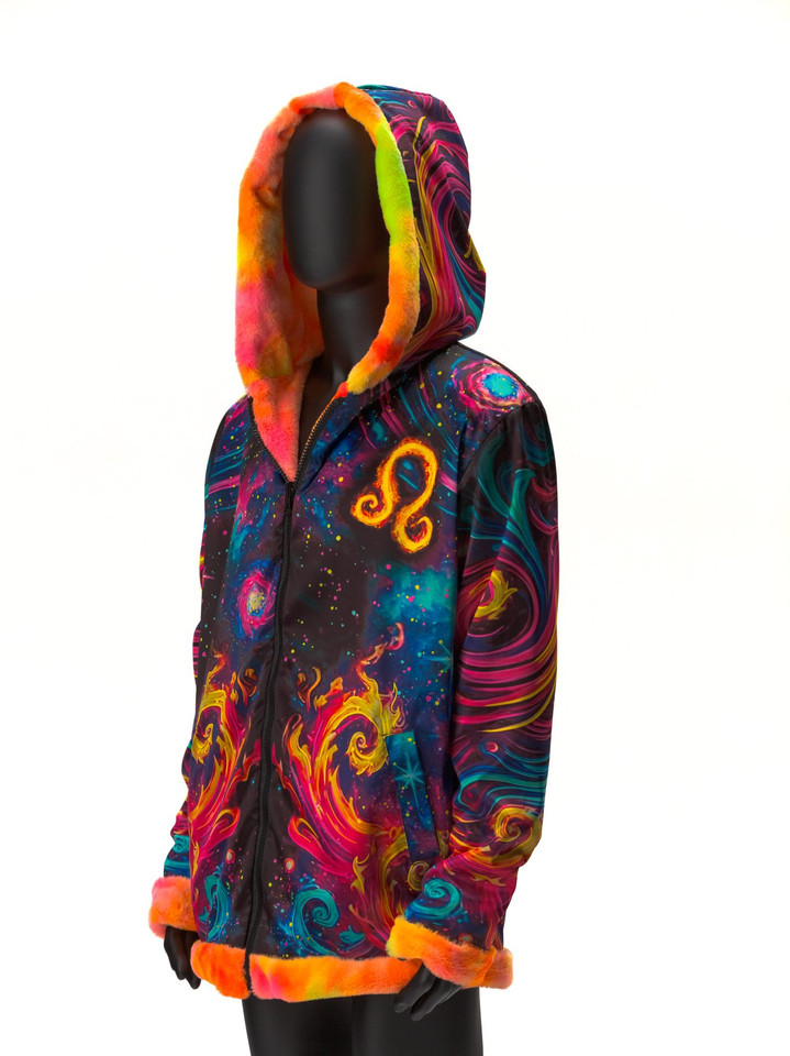 Zodiac Dreams ♌ Leo Reversible Faux Fur Jacket