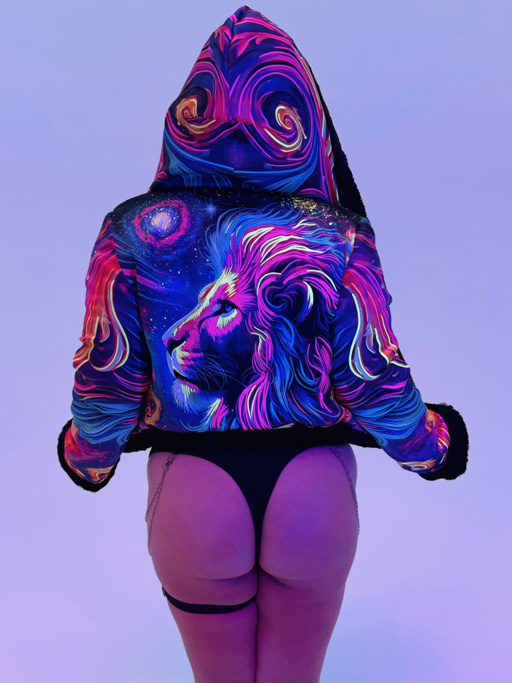 Zodiac Dreams ♌ Leo Reversible Faux Fur Jacket
