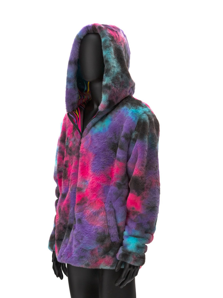 Zodiac Dreams ♎️ Libra Reversible Faux Fur Jacket