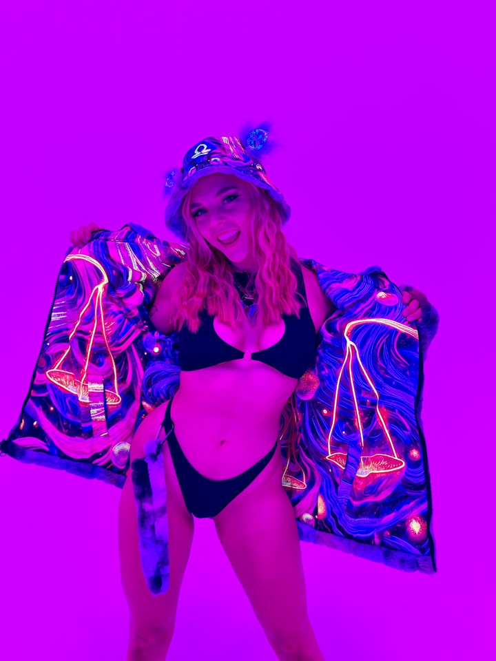 Zodiac Dreams ♎️ Libra Reversible Faux Fur Jacket