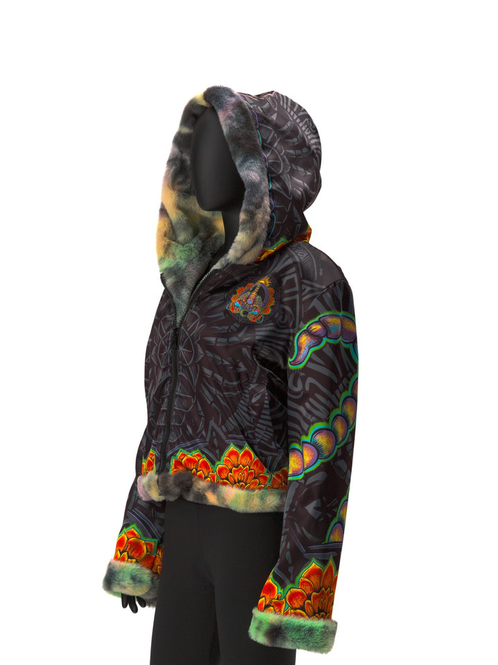 Zodiac Dreams ♏️ Scorpio Reversible Faux Fur Jacket