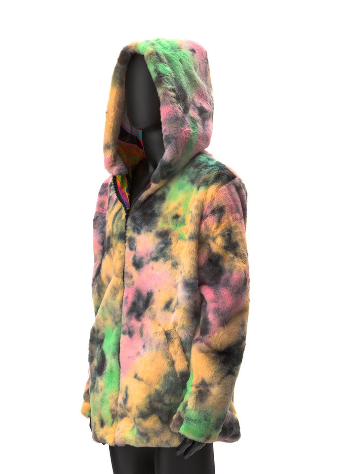 Zodiac Dreams ♏️ Scorpio Reversible Faux Fur Jacket