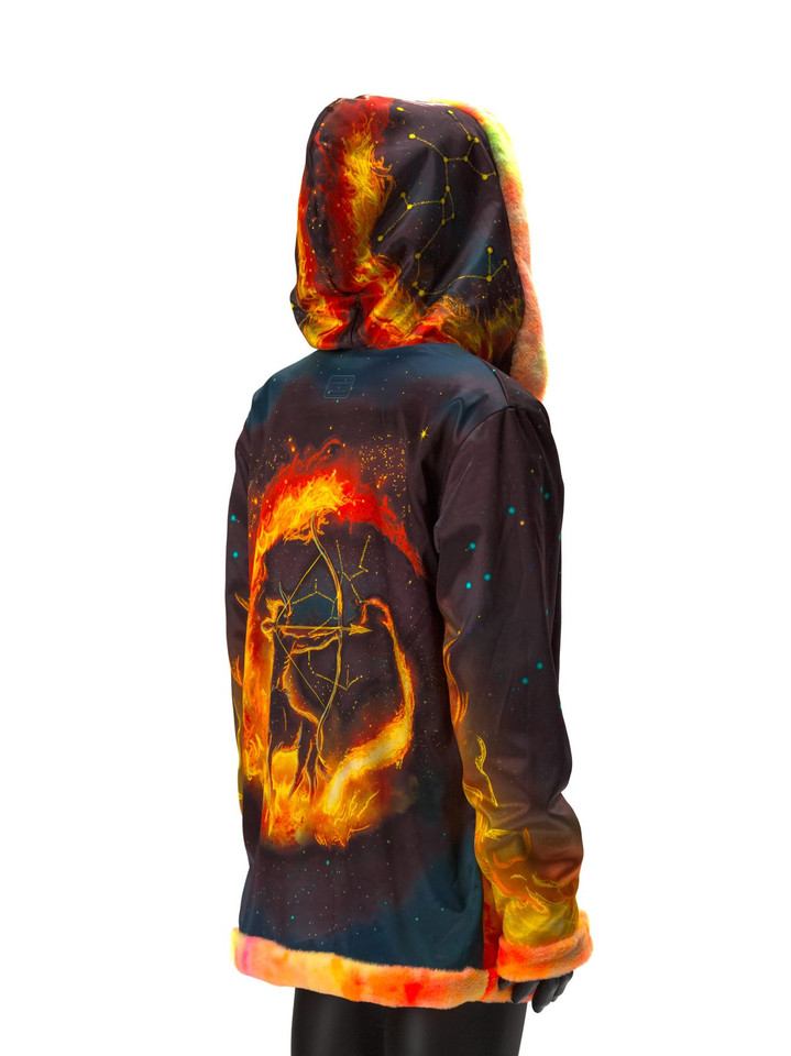 Zodiac Dreams ♐️ Sagittarius Reversible Faux Fur Jacket